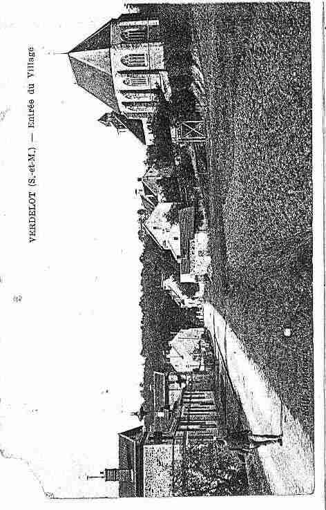 Ville de VERDELOT Carte postale ancienne