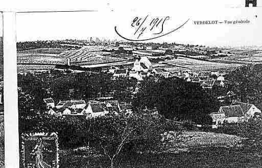 Ville de VERDELOT Carte postale ancienne