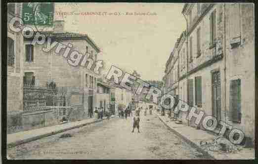 Ville de VERDUNSURGARONNE Carte postale ancienne