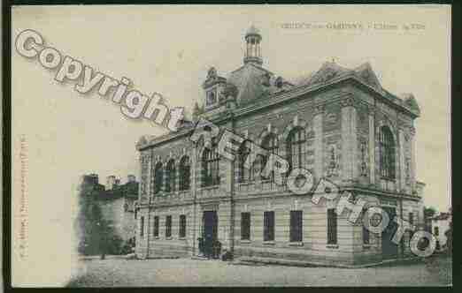 Ville de VERDUNSURGARONNE Carte postale ancienne