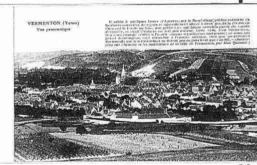 Ville de VERMENTON Carte postale ancienne