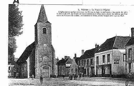 Ville de VERON Carte postale ancienne