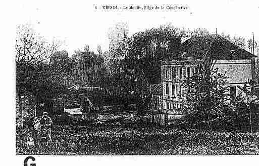 Ville de VERON Carte postale ancienne