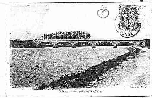 Ville de VERON Carte postale ancienne