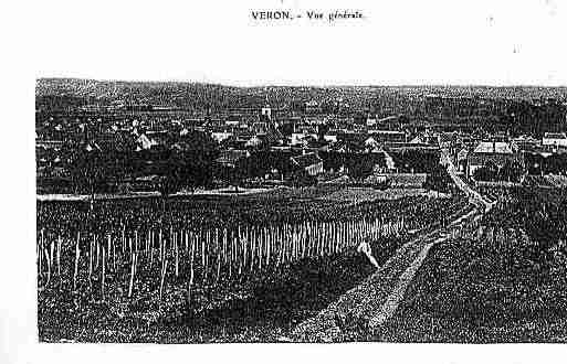 Ville de VERON Carte postale ancienne