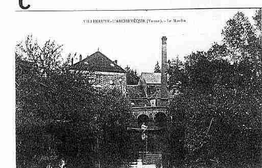 Ville de VILLENEUVEL\'ARCHEVEQUE Carte postale ancienne