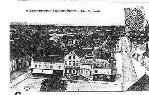 Ville de VILLENEUVEL\'ARCHEVEQUE Carte postale ancienne