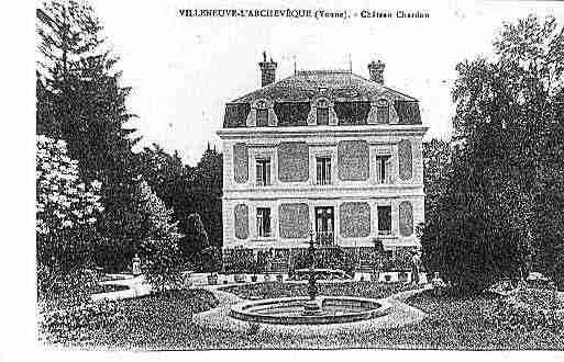 Ville de VILLENEUVEL\'ARCHEVEQUE Carte postale ancienne