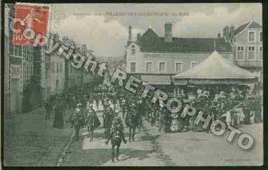 Ville de VILLENEUVEL\'ARCHEVEQUE Carte postale ancienne