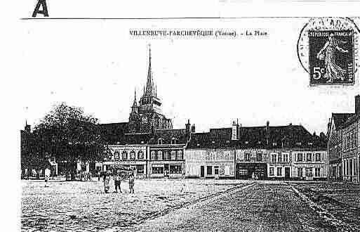 Ville de VILLENEUVEL\'ARCHEVEQUE Carte postale ancienne