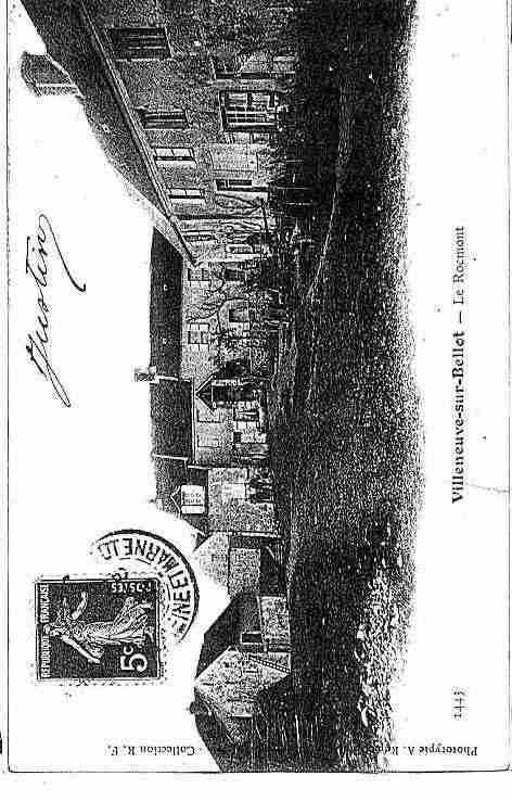 Ville de VILLENEUVESURBELLOT Carte postale ancienne Ville de VILLENEUVESURBELLOT Carte postale ancienne