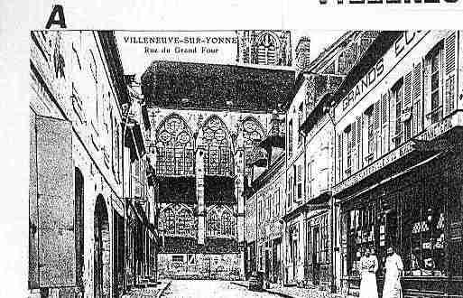 Ville de VILLENEUVESURYONNE Carte postale ancienne