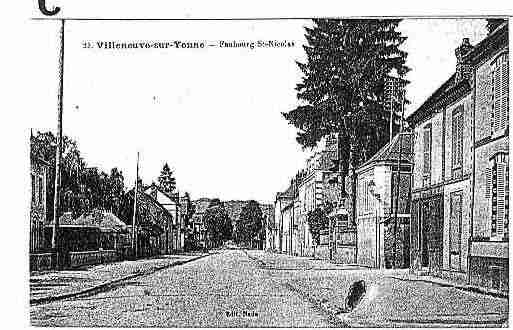 Ville de VILLENEUVESURYONNE Carte postale ancienne