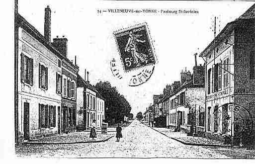 Ville de VILLENEUVESURYONNE Carte postale ancienne
