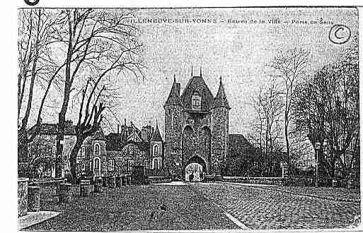 Ville de VILLENEUVESURYONNE Carte postale ancienne