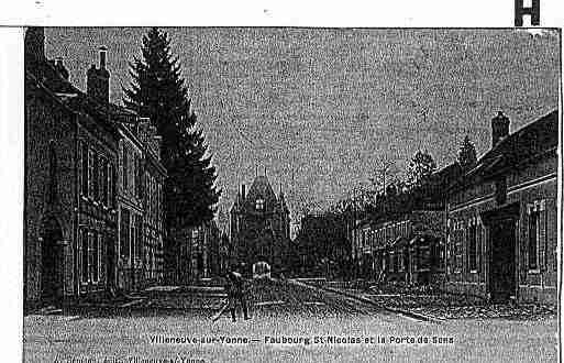 Ville de VILLENEUVESURYONNE Carte postale ancienne