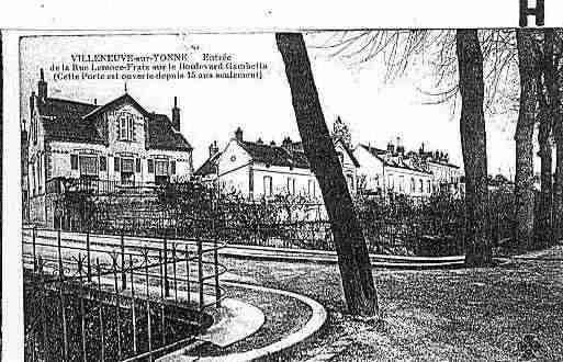 Ville de VILLENEUVESURYONNE Carte postale ancienne
