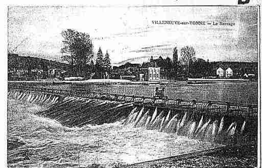 Ville de VILLENEUVESURYONNE Carte postale ancienne  Ville de VILLENEUVESURYONNE Carte postale ancienne