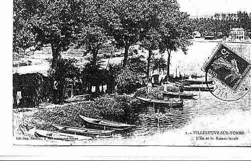 Ville de VILLENEUVESURYONNE Carte postale ancienne