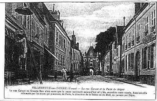 Ville de VILLENEUVESURYONNE Carte postale ancienne