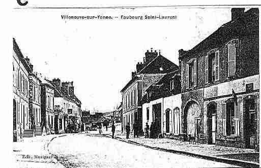 Ville de VILLENEUVESURYONNE Carte postale ancienne