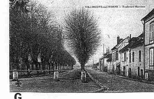 Ville de VILLENEUVESURYONNE Carte postale ancienne