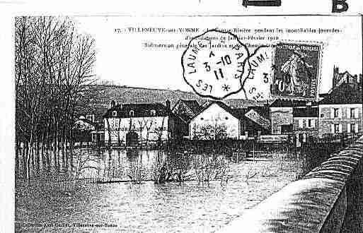 Ville de VILLENEUVESURYONNE Carte postale ancienne Ville de VILLENEUVESURYONNE Carte postale ancienne