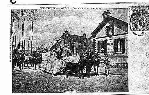 Ville de VILLENEUVESURYONNE Carte postale ancienne