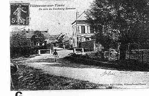 Ville de VILLENEUVESURYONNE Carte postale ancienne