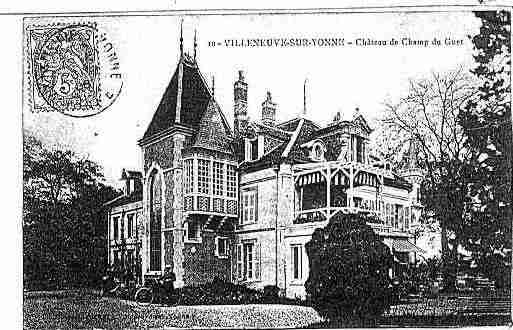 Ville de VILLENEUVESURYONNE Carte postale ancienne Ville de VILLENEUVESURYONNE Carte postale ancienne