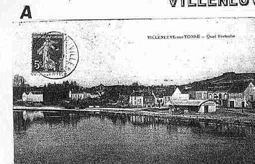 Ville de VILLENEUVESURYONNE Carte postale ancienne