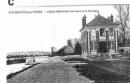 Ville de VILLENEUVESURYONNE Carte postale ancienne