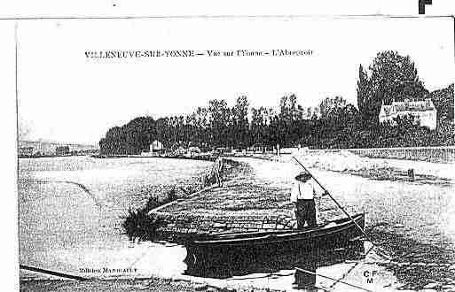 Ville de VILLENEUVESURYONNE Carte postale ancienne