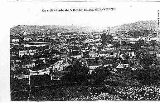 Ville de VILLENEUVESURYONNE Carte postale ancienne