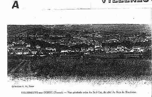 Ville de VILLENEUVESURYONNE Carte postale ancienne