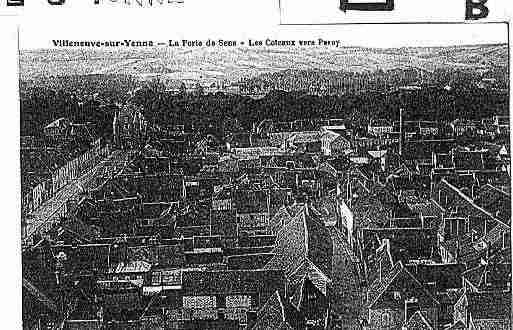 Ville de VILLENEUVESURYONNE Carte postale ancienne