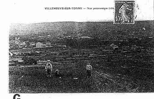 Ville de VILLENEUVESURYONNE Carte postale ancienne