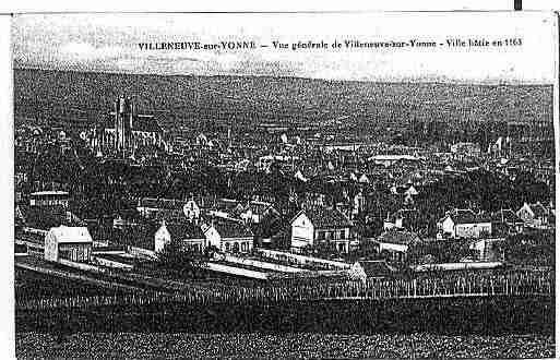 Ville de VILLENEUVESURYONNE Carte postale ancienne