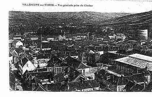 Ville de VILLENEUVESURYONNE Carte postale ancienne Ville de VILLENEUVESURYONNE Carte postale ancienne