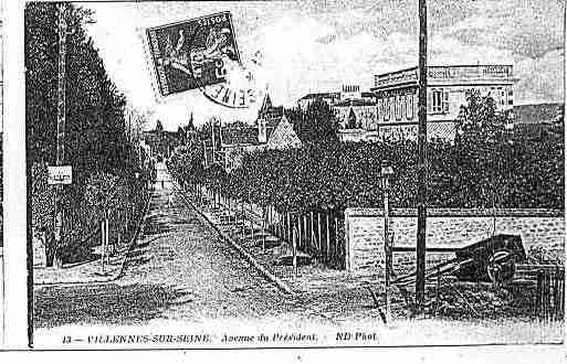 Ville de VILLENNESSURSEINE Carte postale ancienne