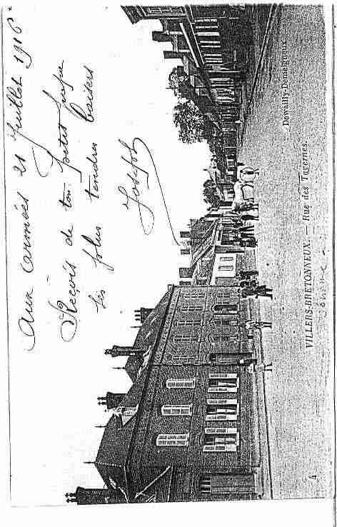 Ville de VILLERSBRETONNEUX Carte postale ancienne