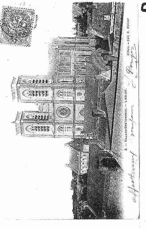 Ville de VILLERSBRETONNEUX Carte postale ancienne