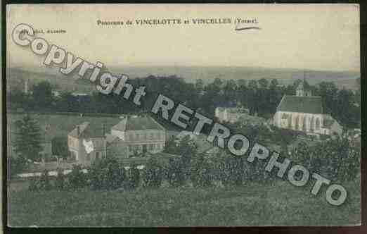 Ville de VINCELOTTES Carte postale ancienne