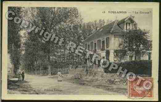 Ville de VOULANGIS Carte postale ancienne