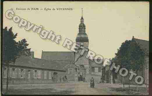 Ville de VOYENNES Carte postale ancienne