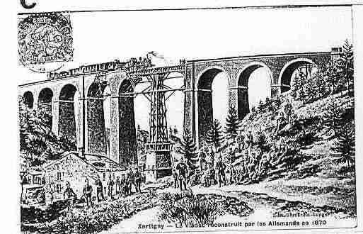Ville de XERTIGNY Carte postale ancienne