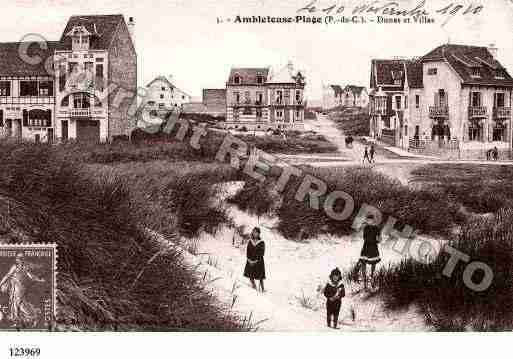 Ville de AMBLETEUSE, carte postale ancienne