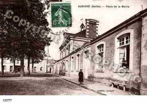 Ville de AUBIGNERACAN, carte postale ancienne