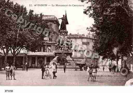 Ville de AVIGNON, carte postale ancienne