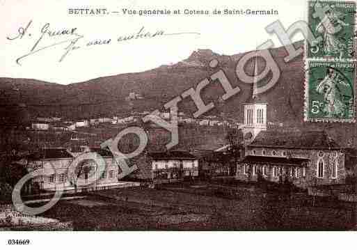 Ville de BETTANT, carte postale ancienne